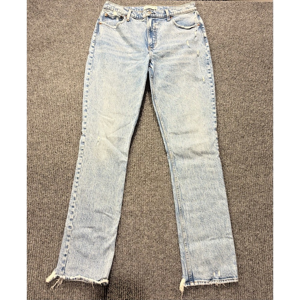 Abercrombie & Fitch Jeans Women's 31 12L High Rise 90s Skinny Distressed Denim